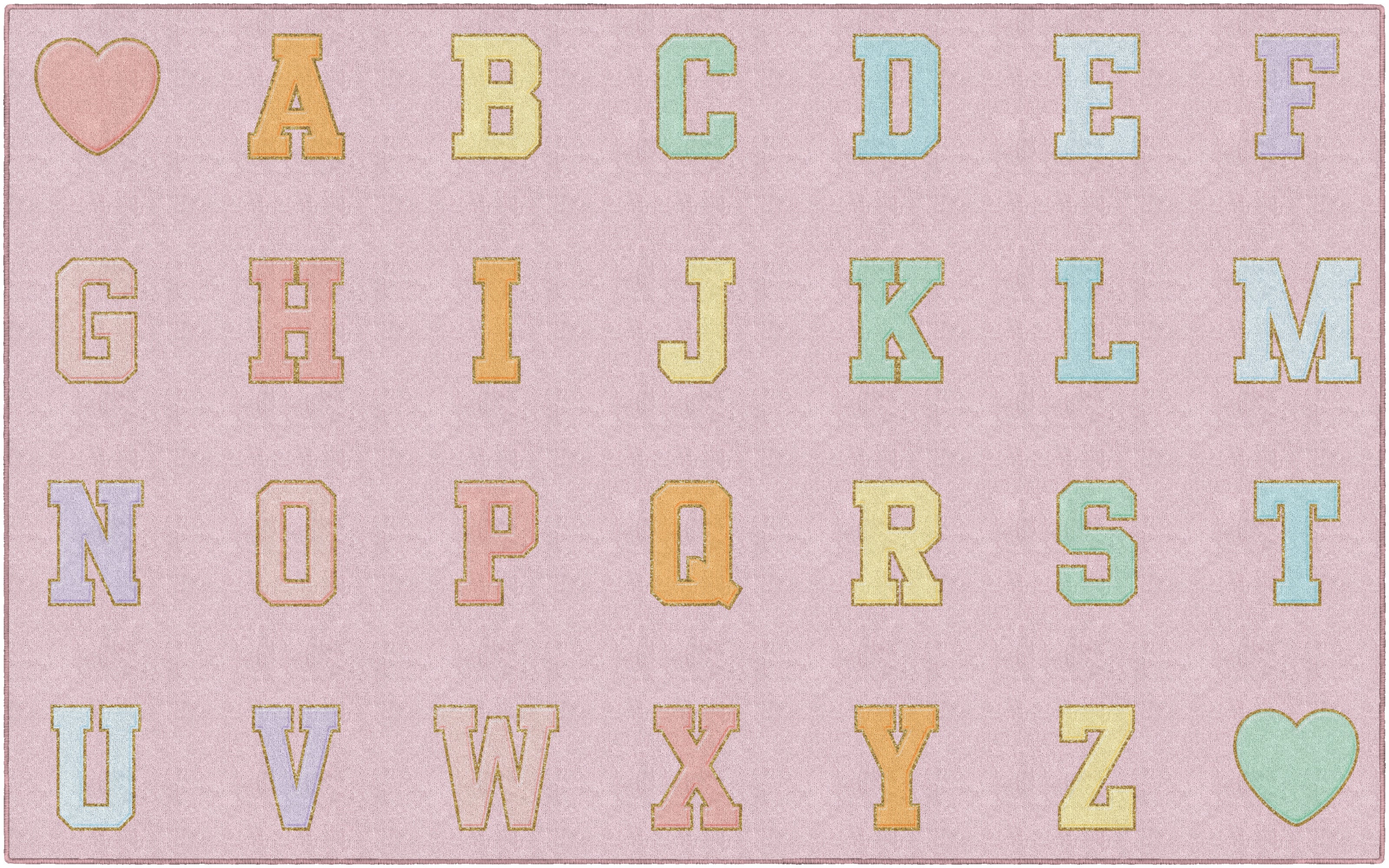SCHOOLGIRL PINK PASTEL ABC'S
