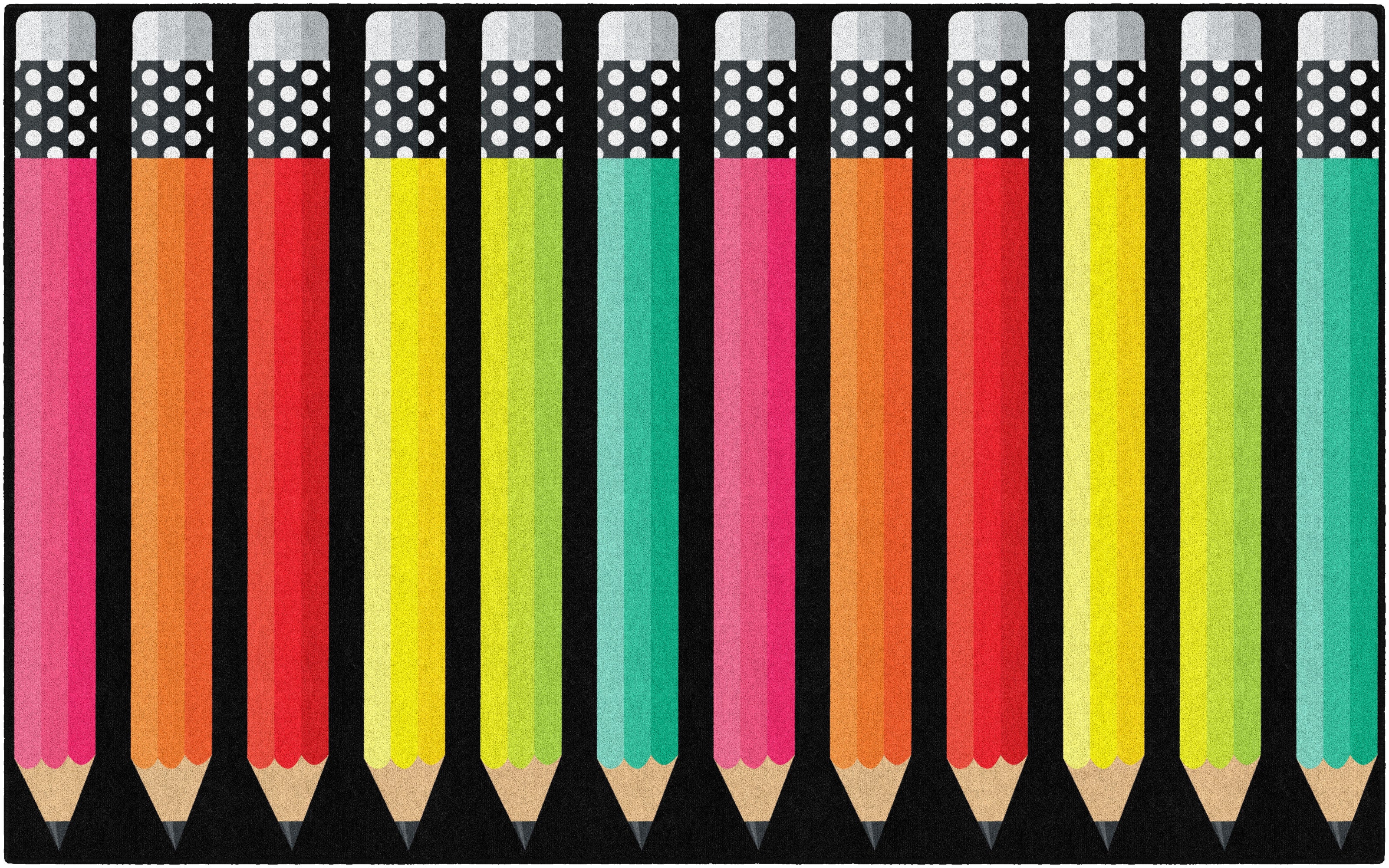 SCHOOLGIRL BRIGHT PENCILS