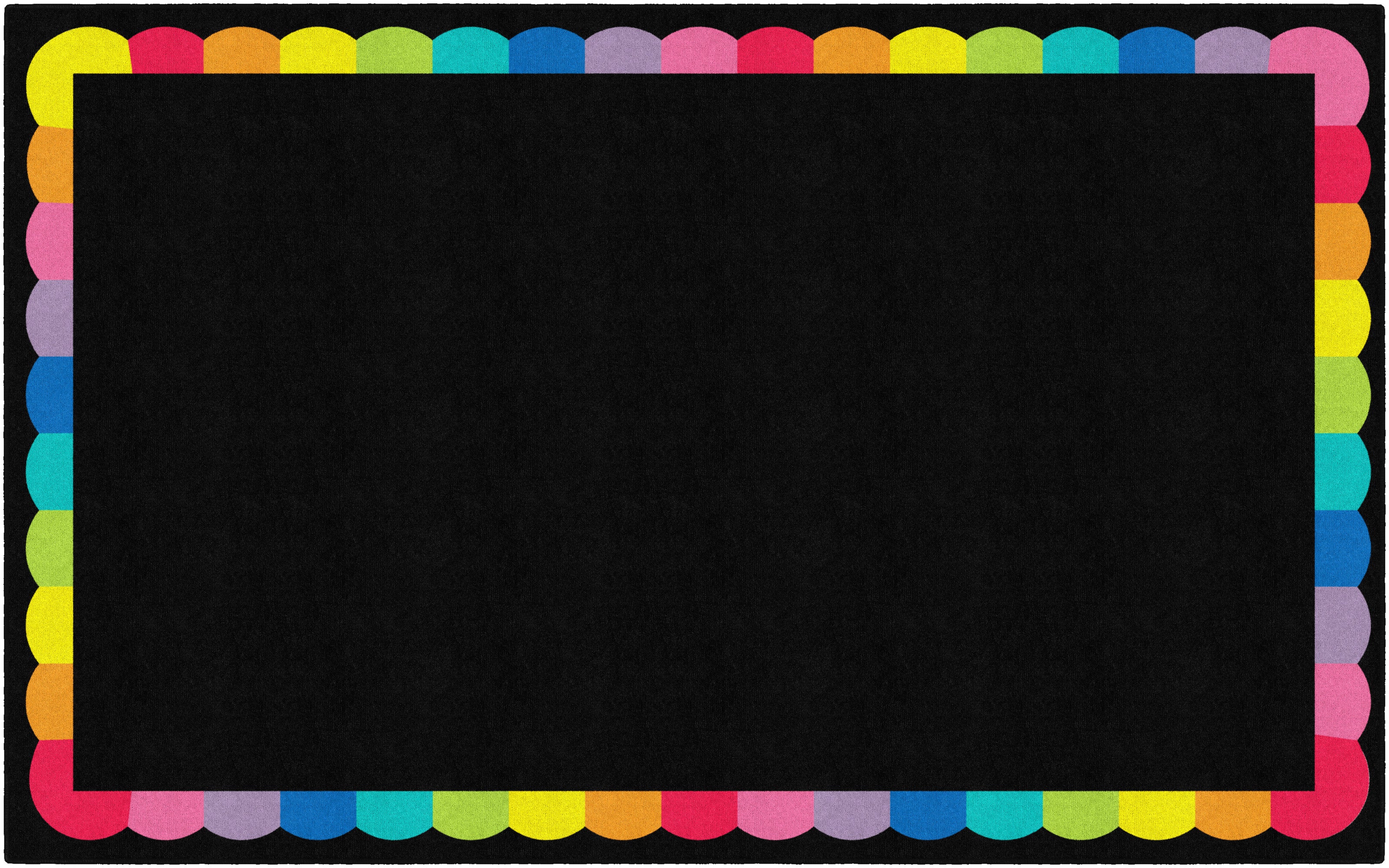 SCHOOLGIRL RAINBOW SCALLOP BORDER