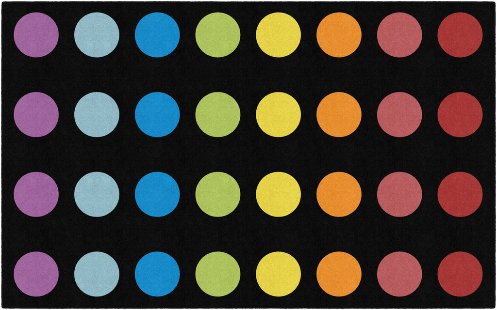 SCHOOLGIRL RAINBOW SPOTS CRISSCROSS APPLESAUCE