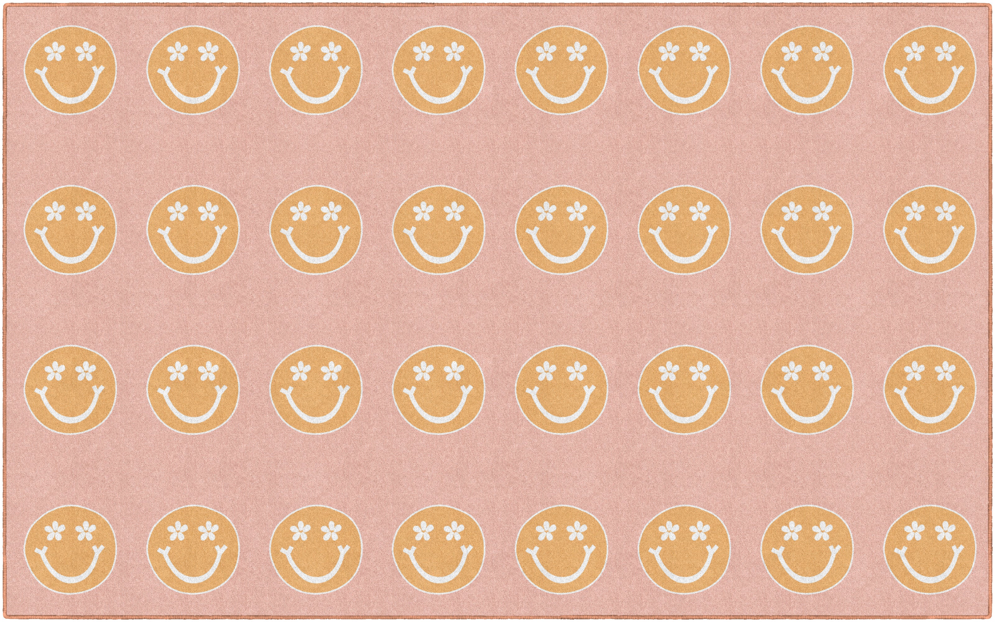 SCHOOLGIRL HAPPY FACES ON PINK