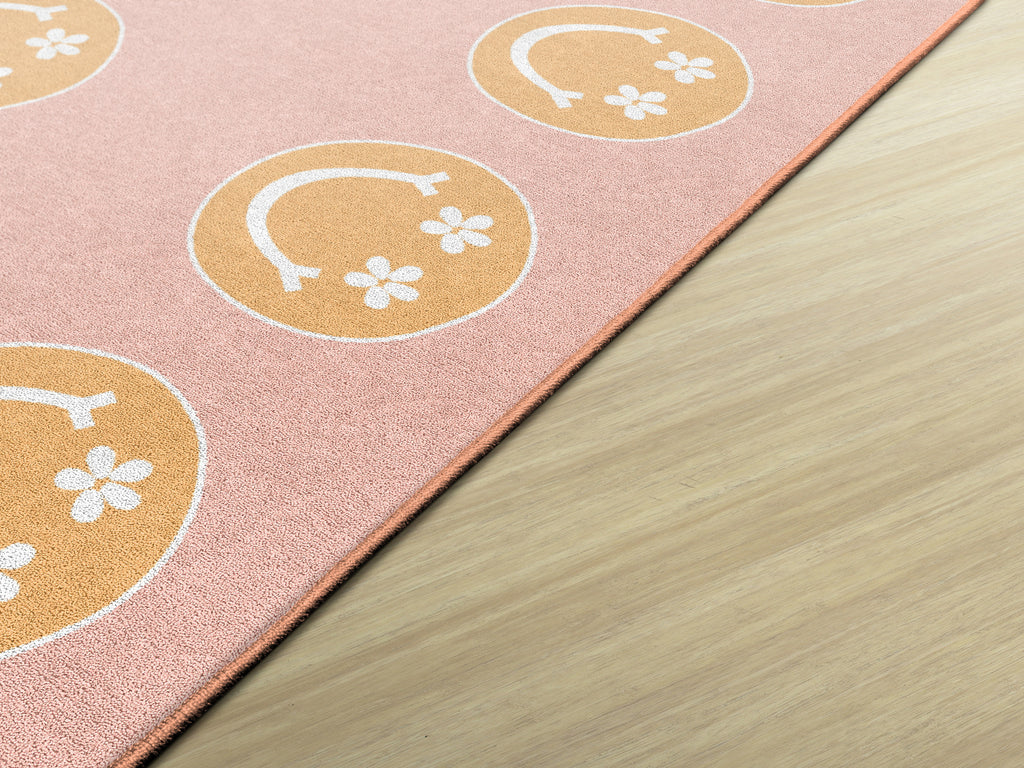 SCHOOLGIRL HAPPY FACES ON PINK