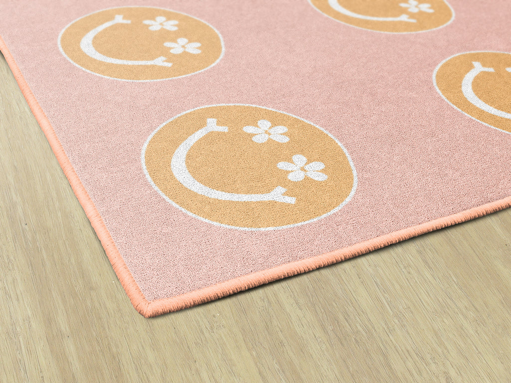 SCHOOLGIRL HAPPY FACES ON PINK