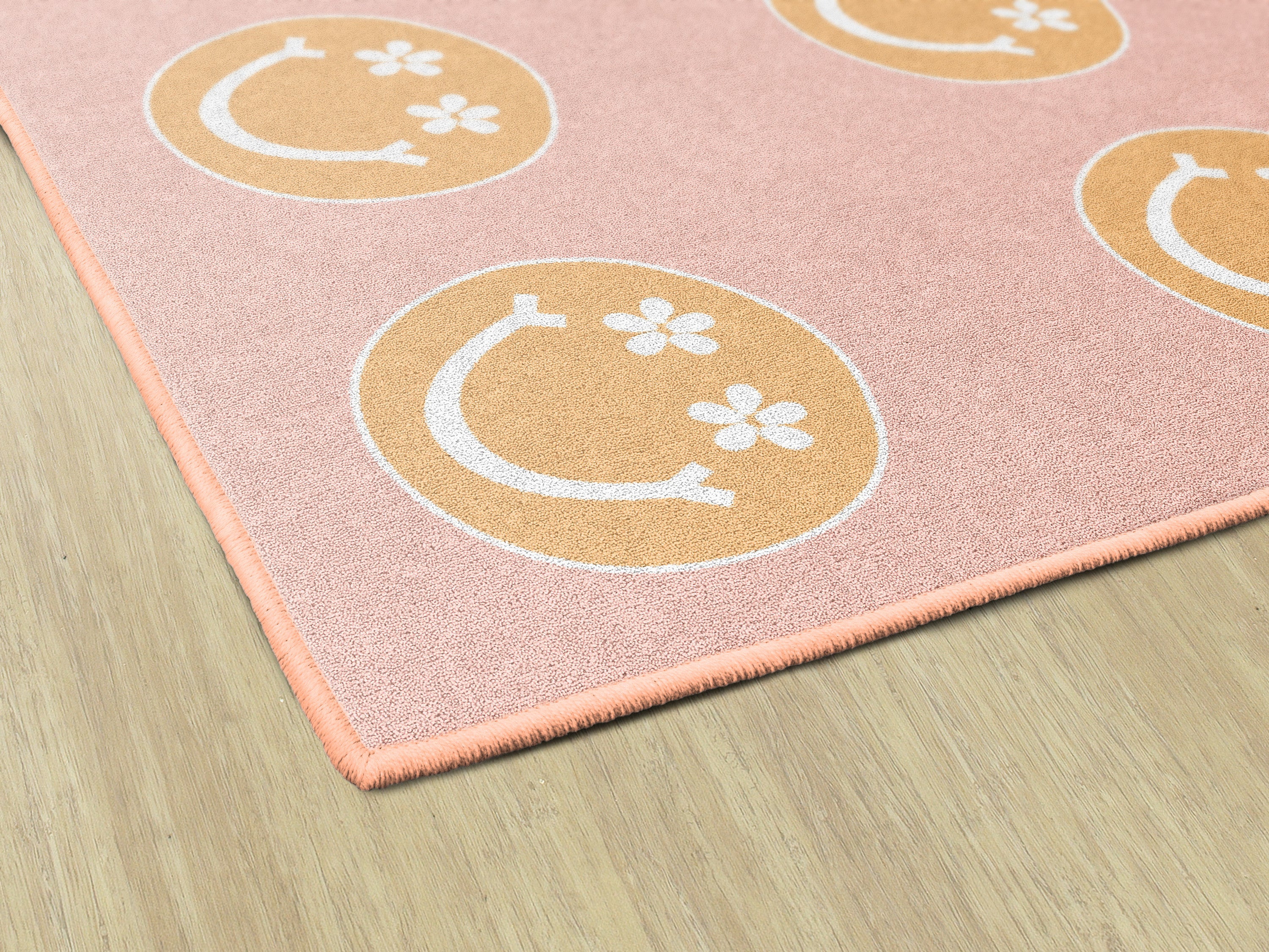 SCHOOLGIRL HAPPY FACES ON PINK