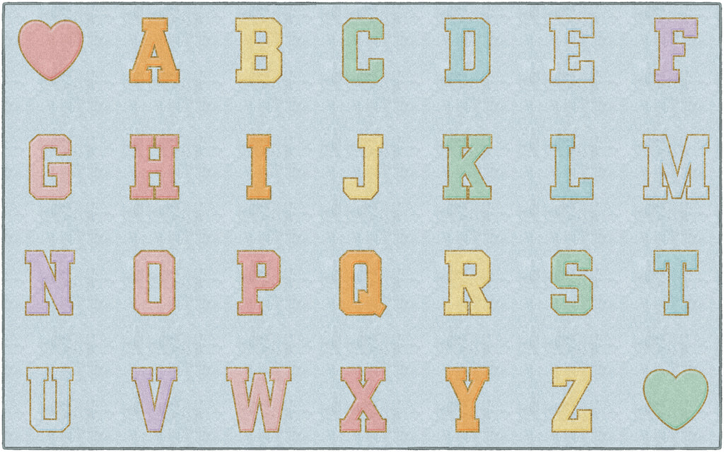 SCHOOLGIRL BLUE PASTEL ABC