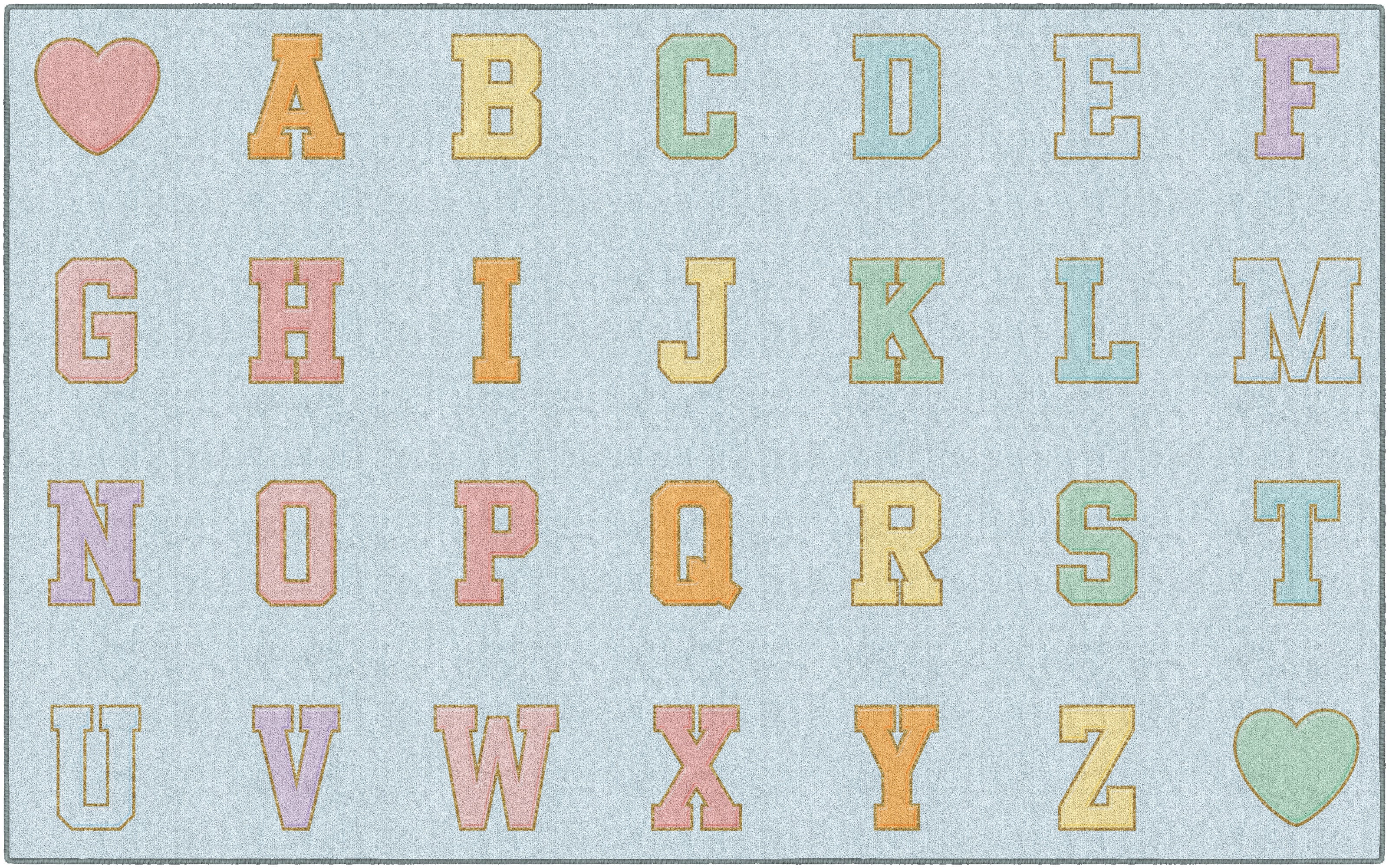 SCHOOLGIRL BLUE PASTEL ABC