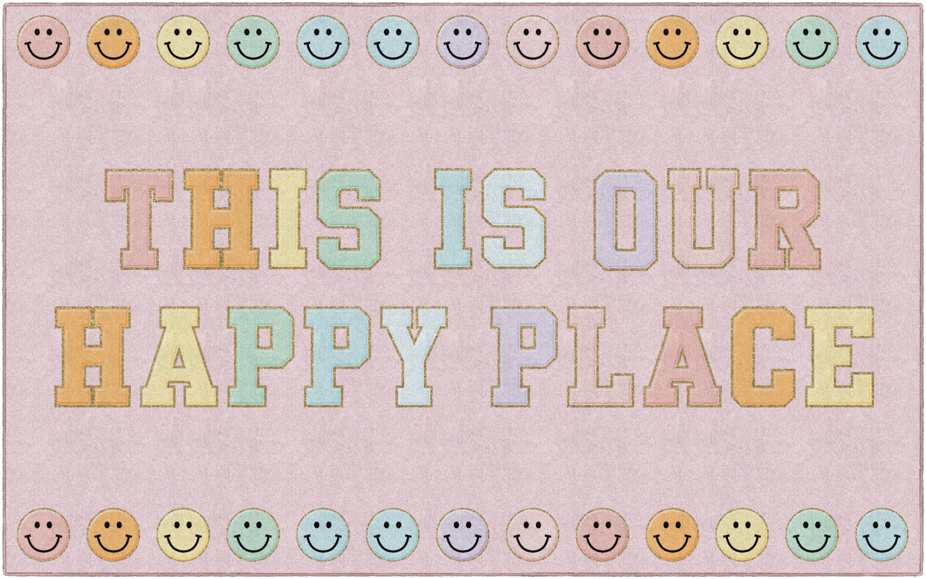 SCHOOLGIRL HAPPY PLACE ON PINK