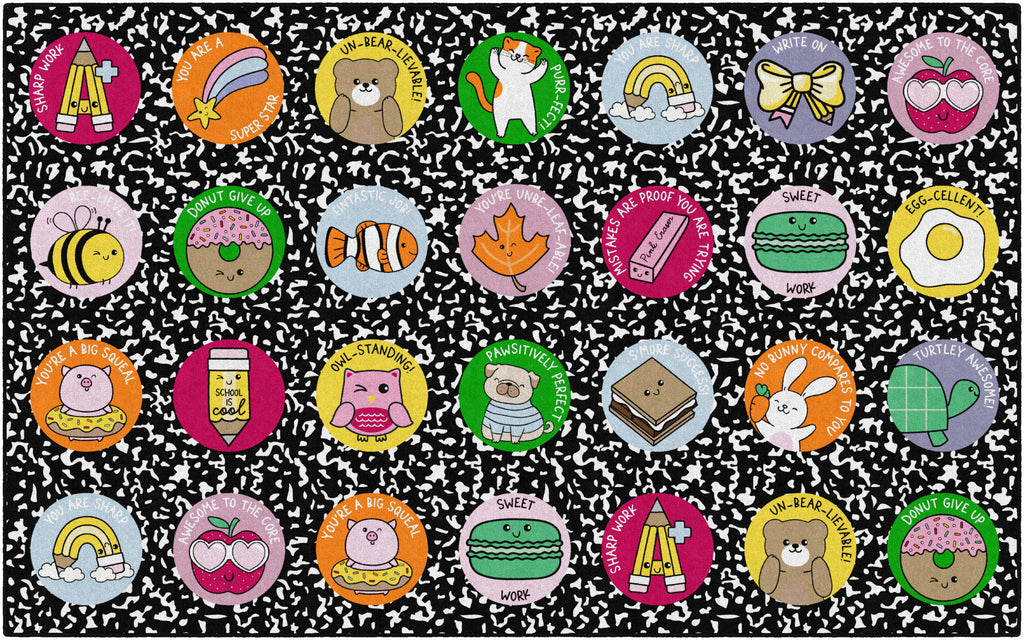 SCHOOLGIRL STICKER SIT SPOTS