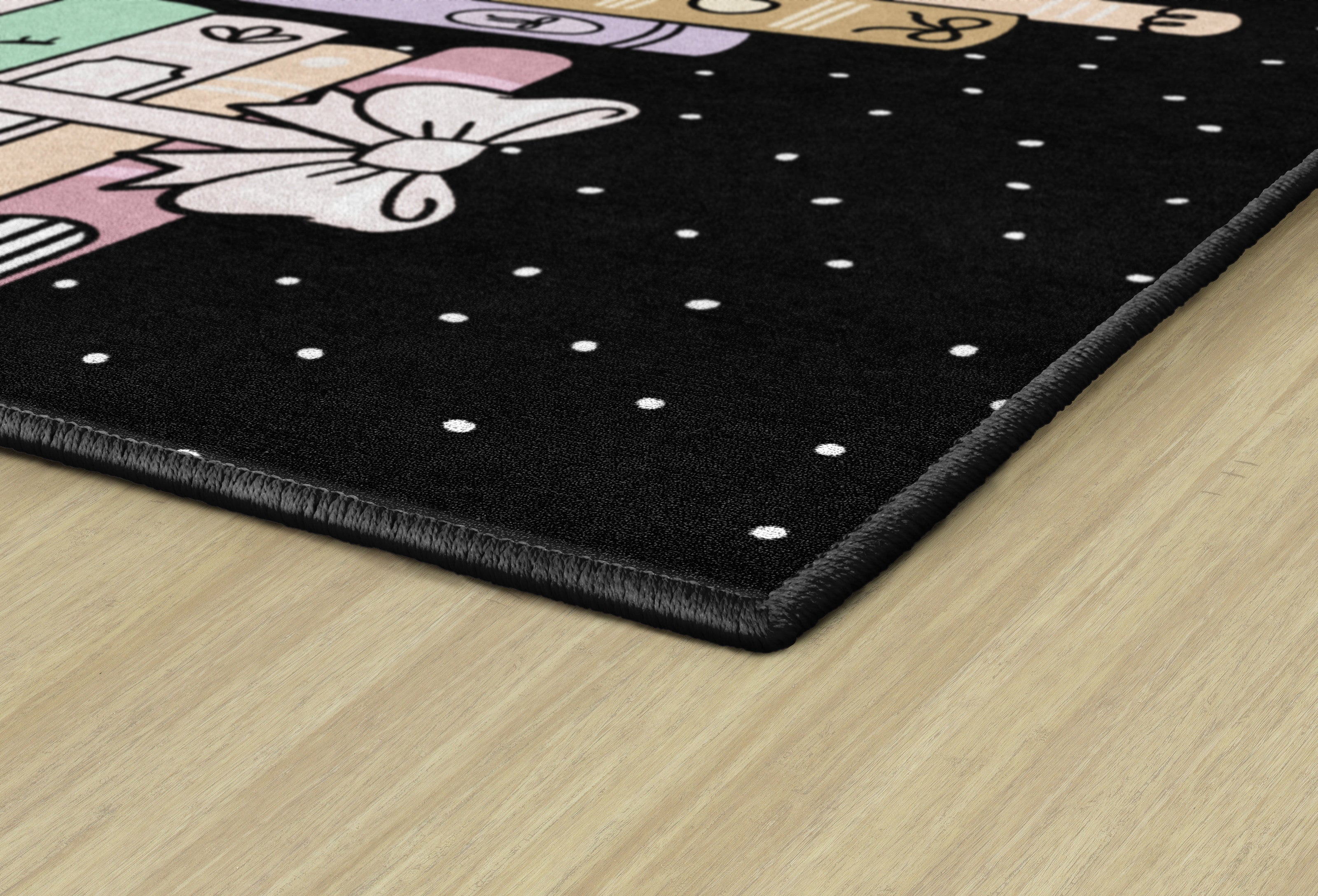 SCHOOLGIRL BOOKSHELF WITH DOTS