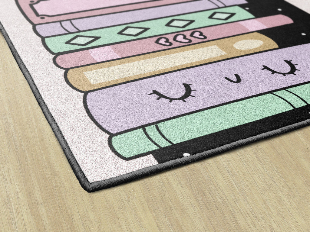 SCHOOLGIRL BOOKSHELF WITH DOTS