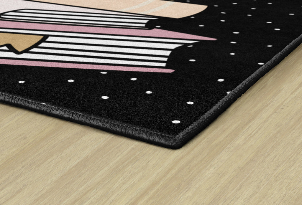 SCHOOLGIRL STACK OF BOOKS