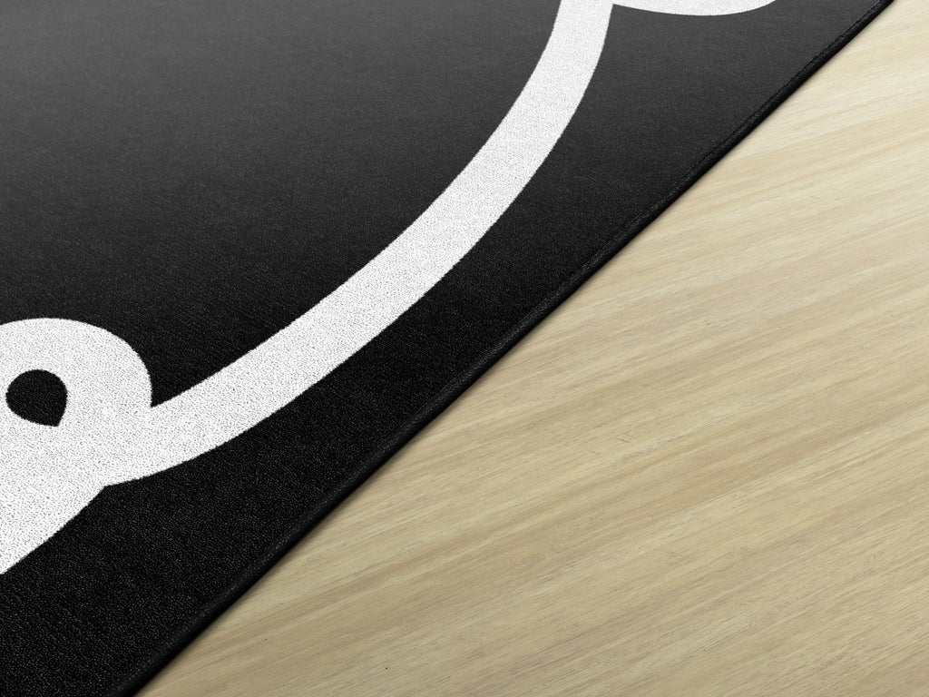 SCHOOLGIRL BOW BORDER BLACK