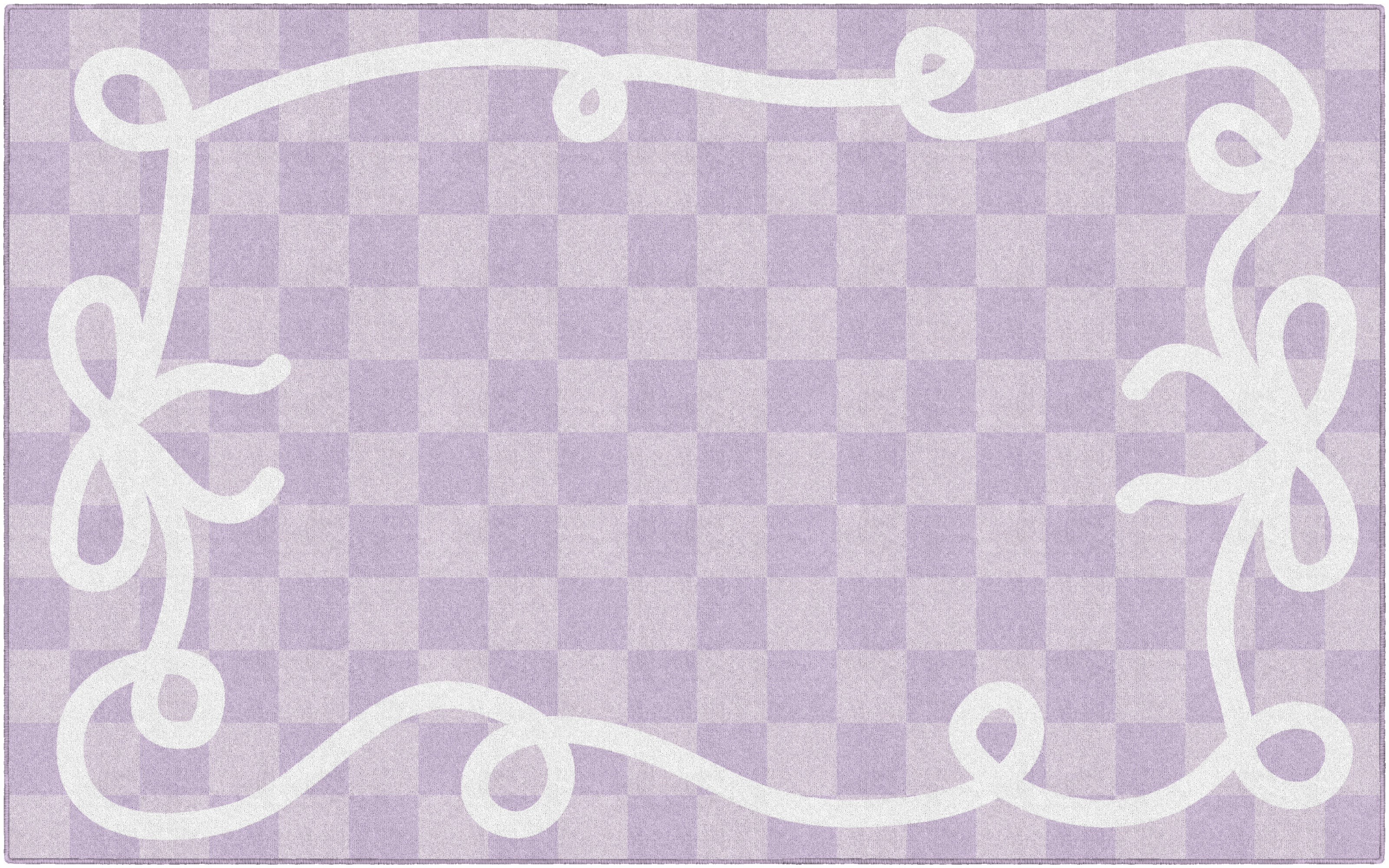 SCHOOLGIRL BOW BORDER IN LAVENDER