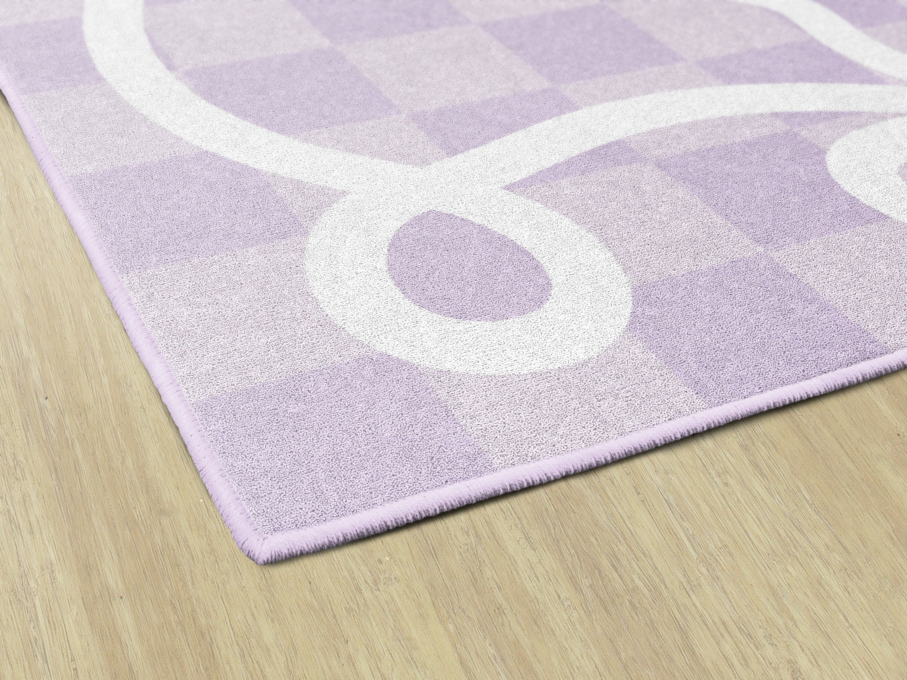 SCHOOLGIRL BOW BORDER IN LAVENDER