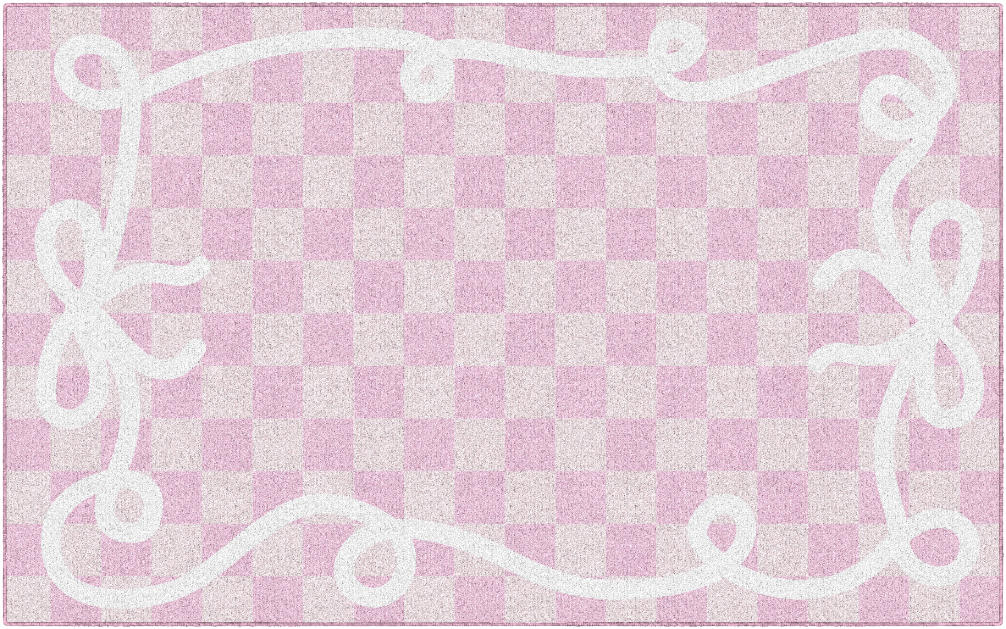 SCHOOLGIRL BOW BORDER IN PINK