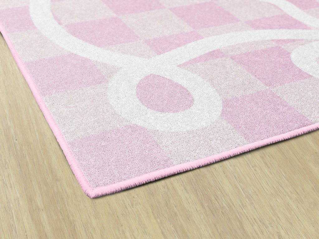 SCHOOLGIRL BOW BORDER IN PINK