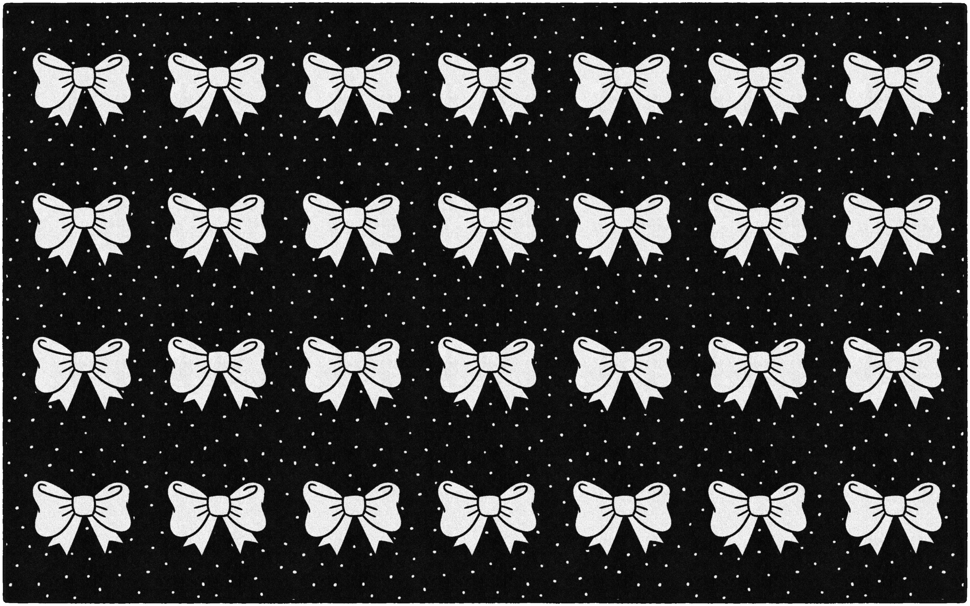 SCHOOLGIRL BLACK AND WHITE BOW SIT SPOTS