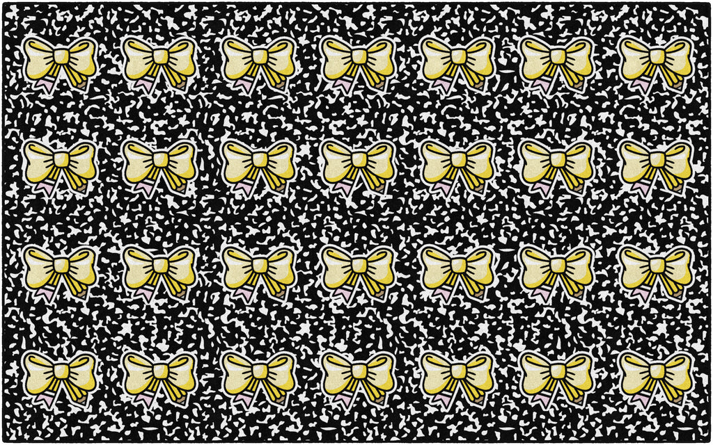 SCHOOLGIRL PENCIL BOW SIT SPOTS