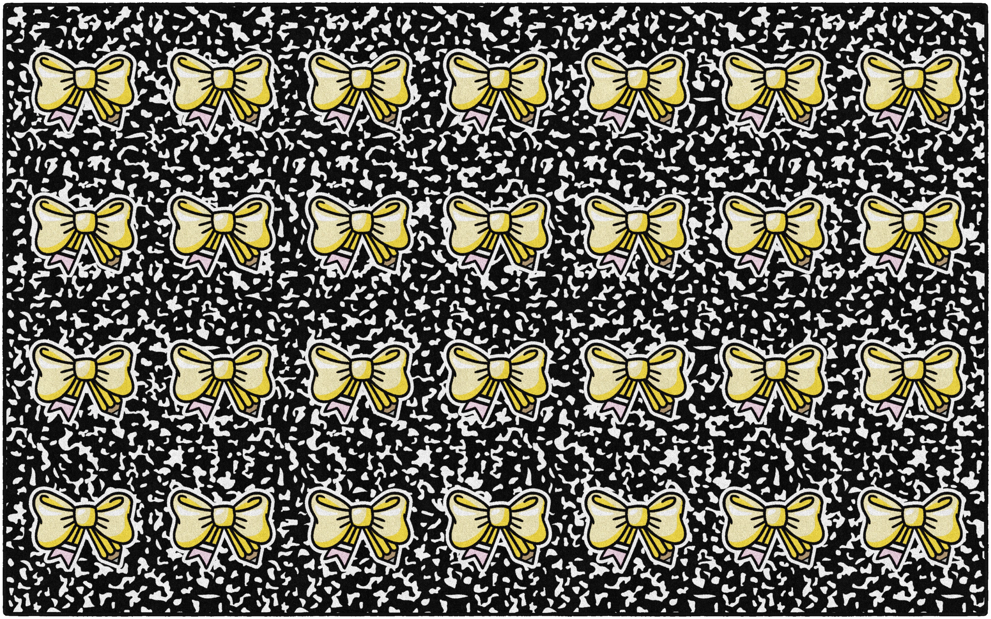 SCHOOLGIRL PENCIL BOW SIT SPOTS