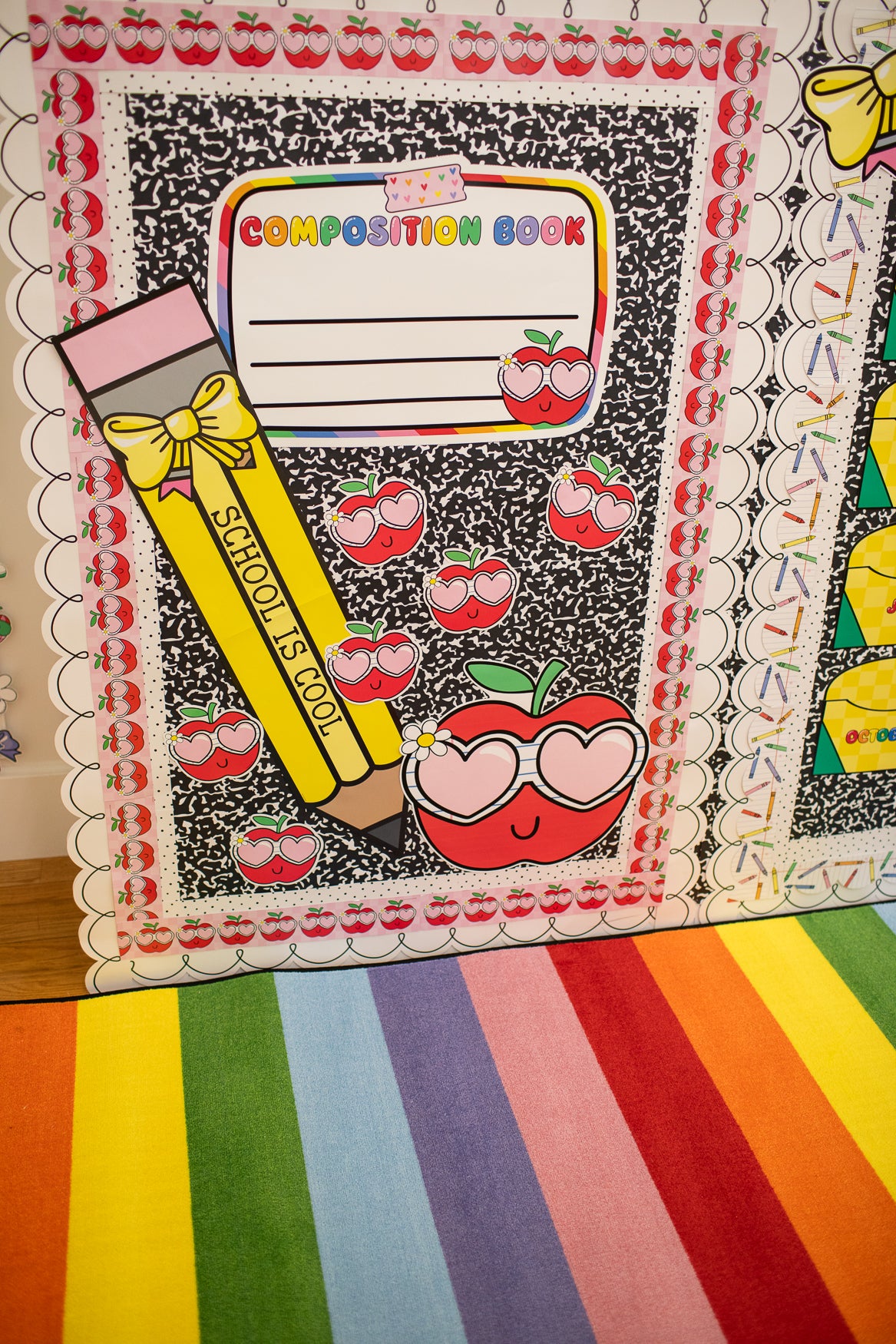 SCHOOLGIRL RAINBOW STRIPES