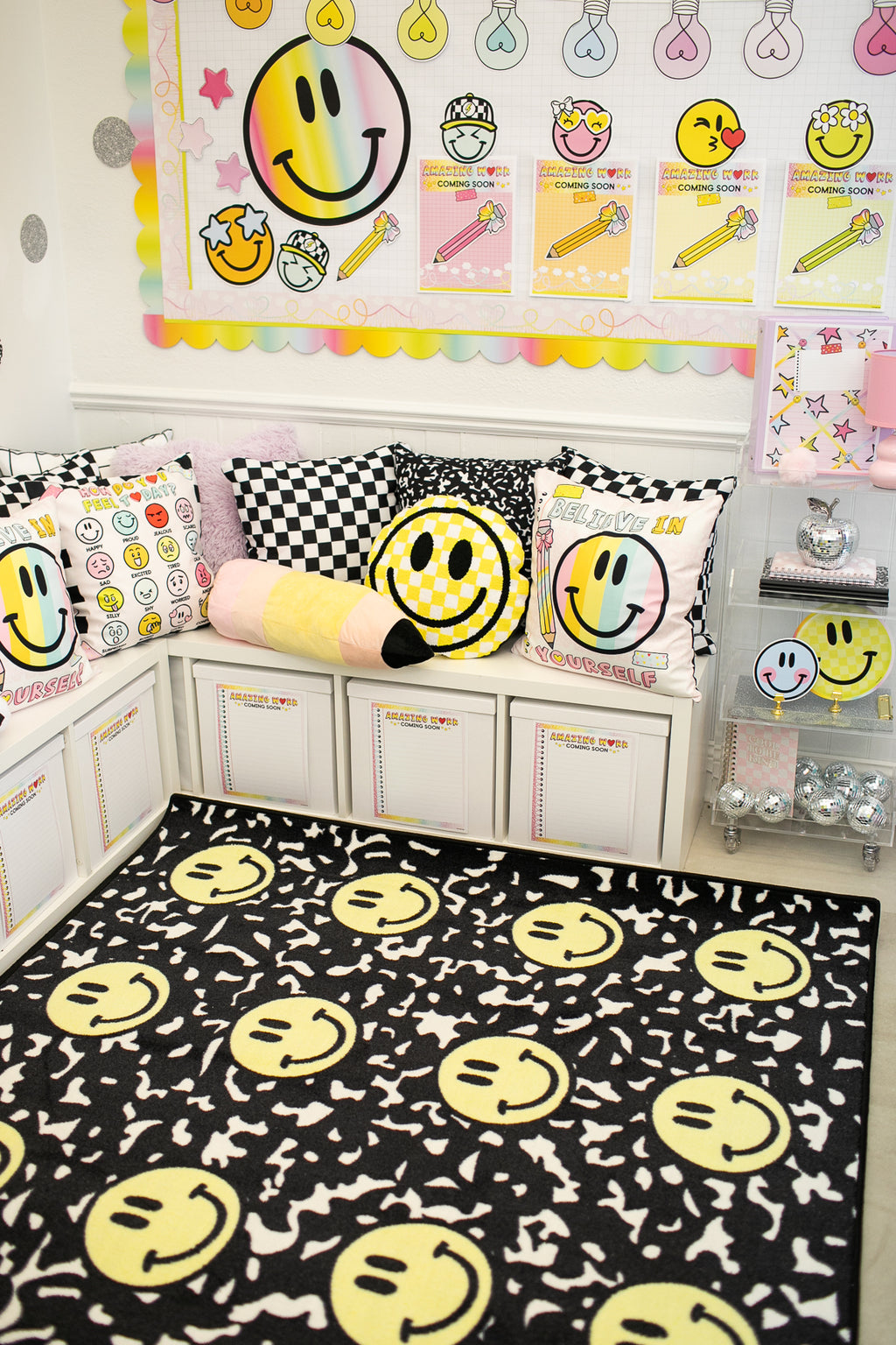 SCHOOLGIRL FACES ON COMPOSITION