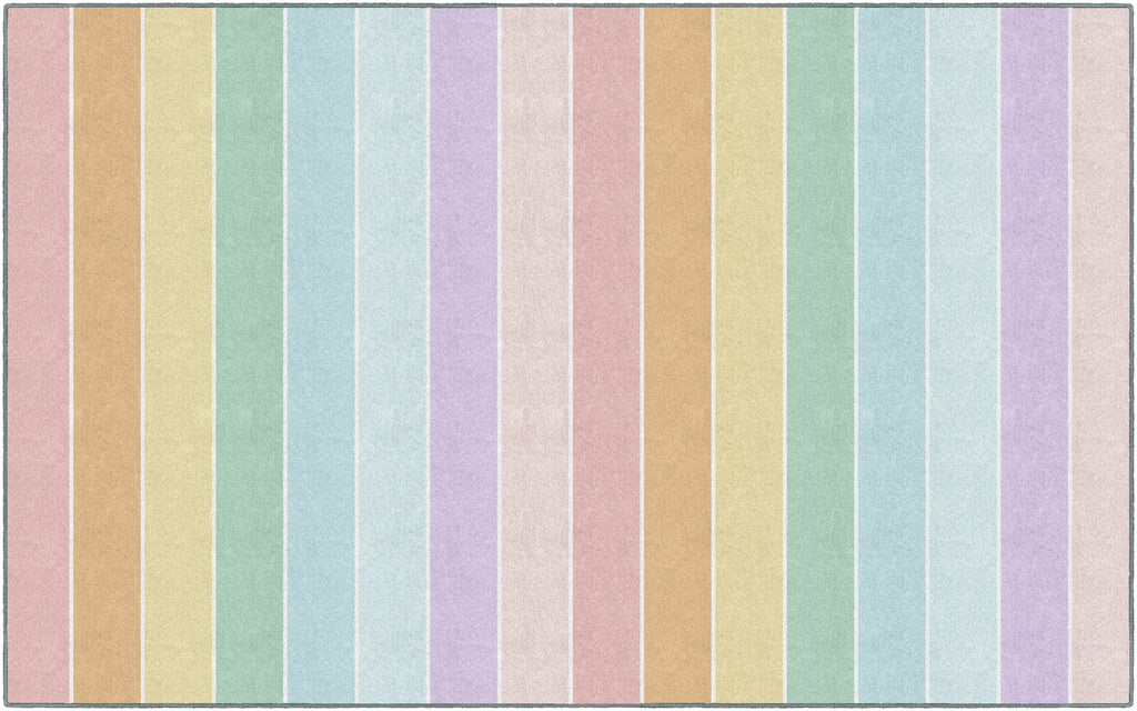 SCHOOLGIRL PASTEL RAINBOW STRIPES