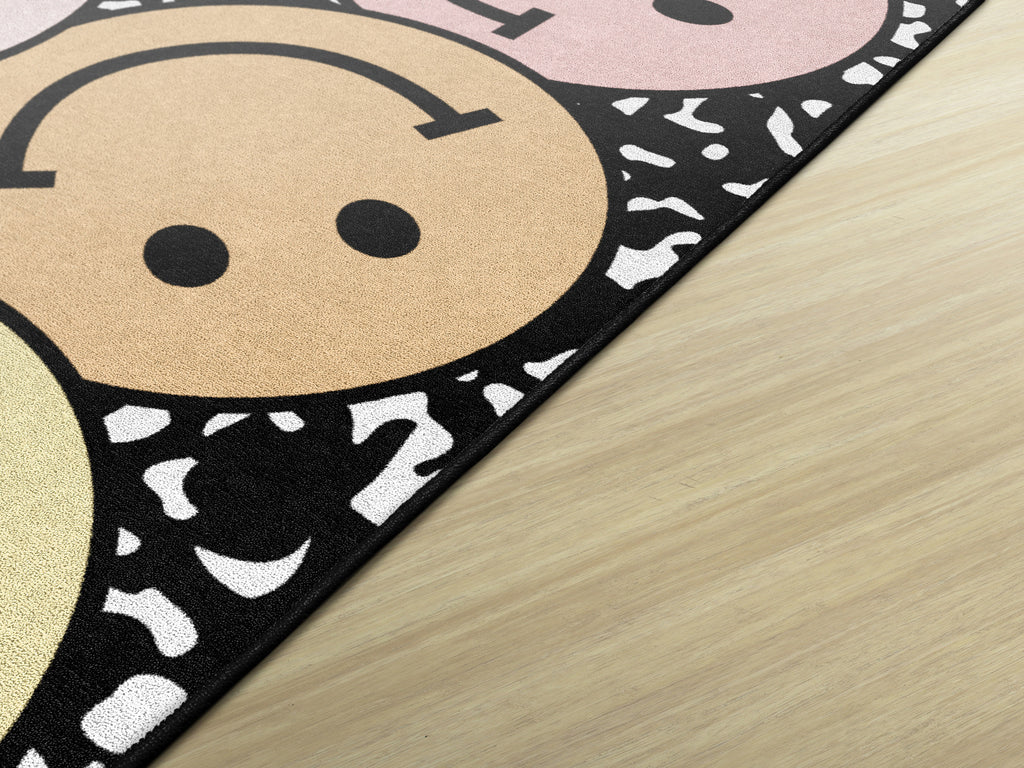 SCHOOLGIRL PASTEL RAINBOW SMILEYS ON NOTEBOOK