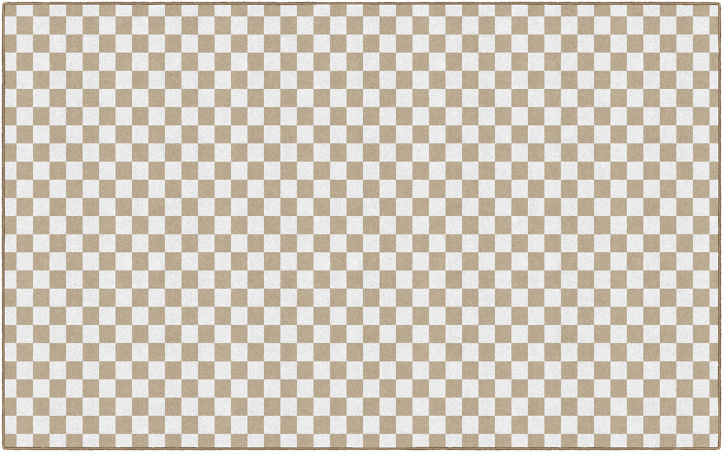 SCHOOLGIRL BROWN/WHITE CHECKERBOARD