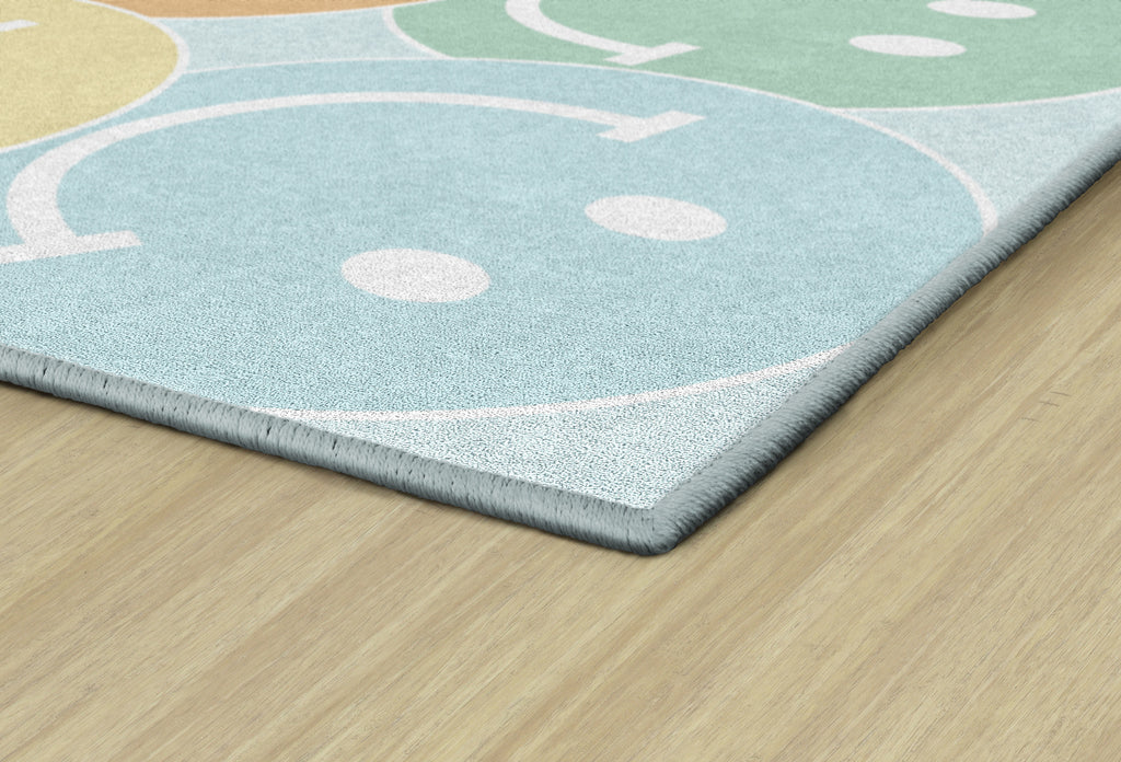 SCHOOLGIRL PASTEL RAINBOW BIG SMILEY