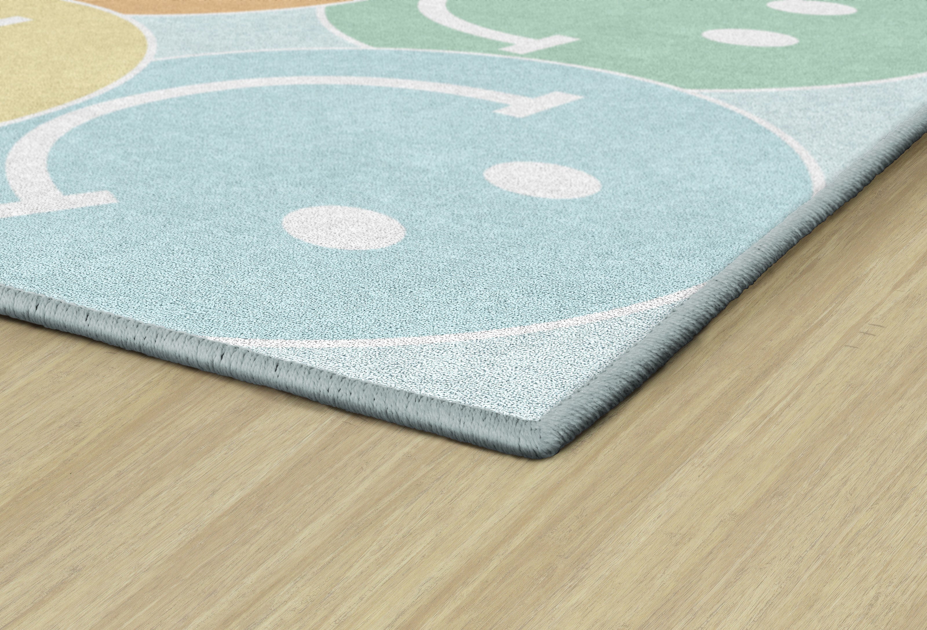 SCHOOLGIRL PASTEL RAINBOW BIG SMILEY